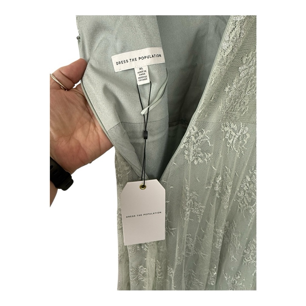 Dress the Population Mint Lace Maxi Dress - Picture 7 of 10